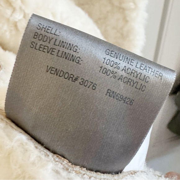 Wilsons Leather Tan and Cream Jacket - Picture 12 of 15